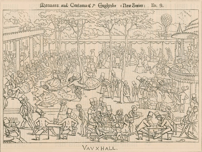 İngilizlerin örf ve adetleri; Vauxhall Bahçeleri, Londra by English School