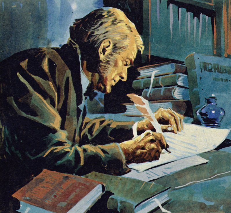 Yıllar sonra Darwin, Türlerin Kökeni adlı kitabını yazdı. by English School