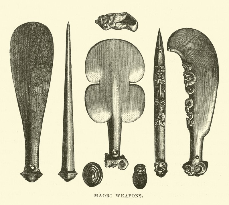 Maori Silahları by English School