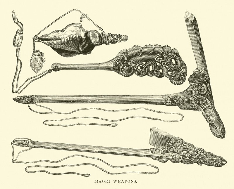 Maori Silahları by English School
