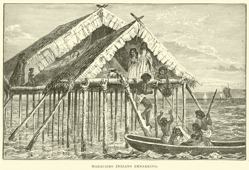 Maracaibo Kızılderilileri gemiye biniyor by English School