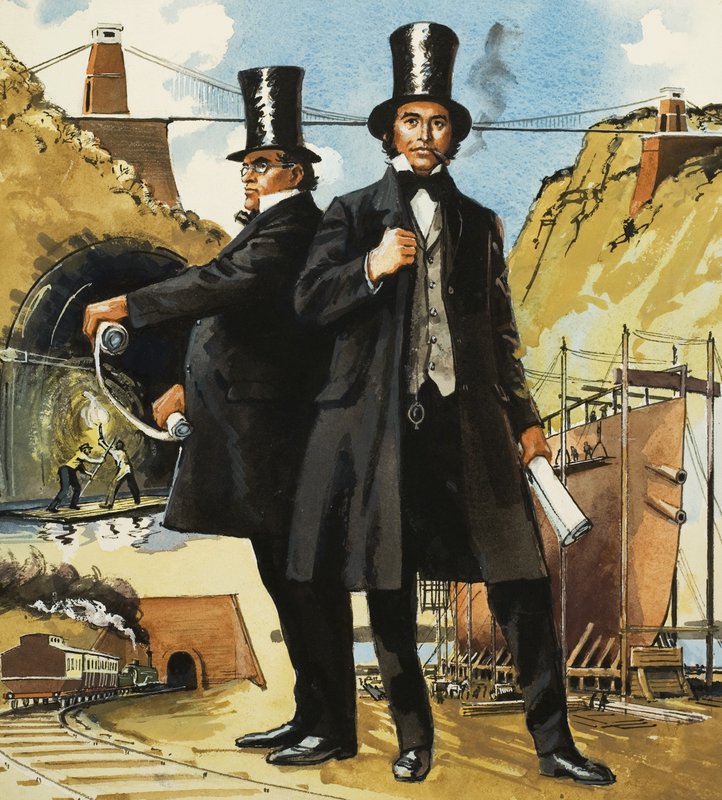 Marc ve Isambard Brunel by English School
