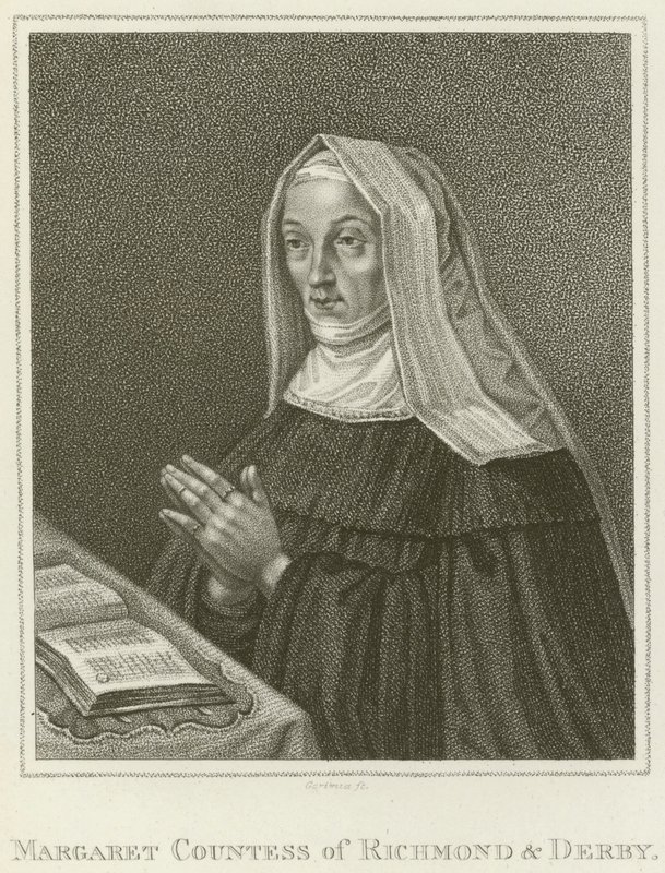 Margaret, Richmond Kontesi ve Derby (gravür) by English School