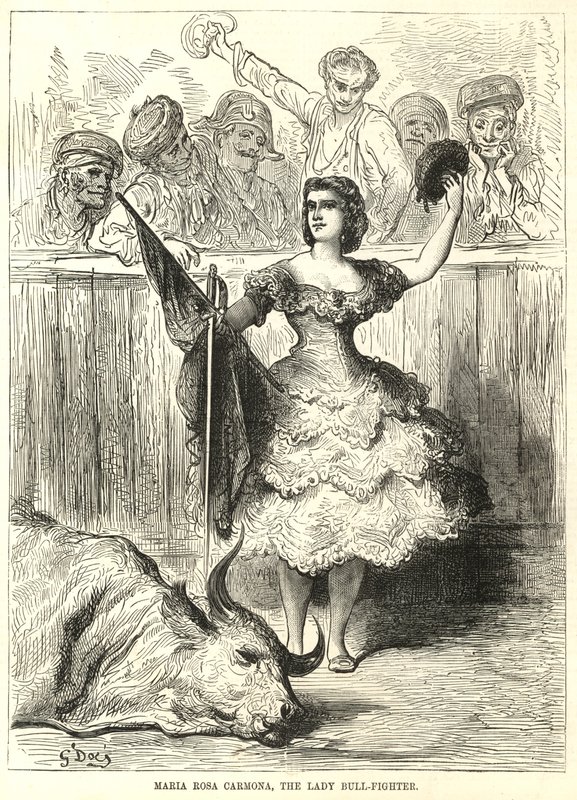 Bayan boğa güreşçisi Maria Rosa Carmona by English School