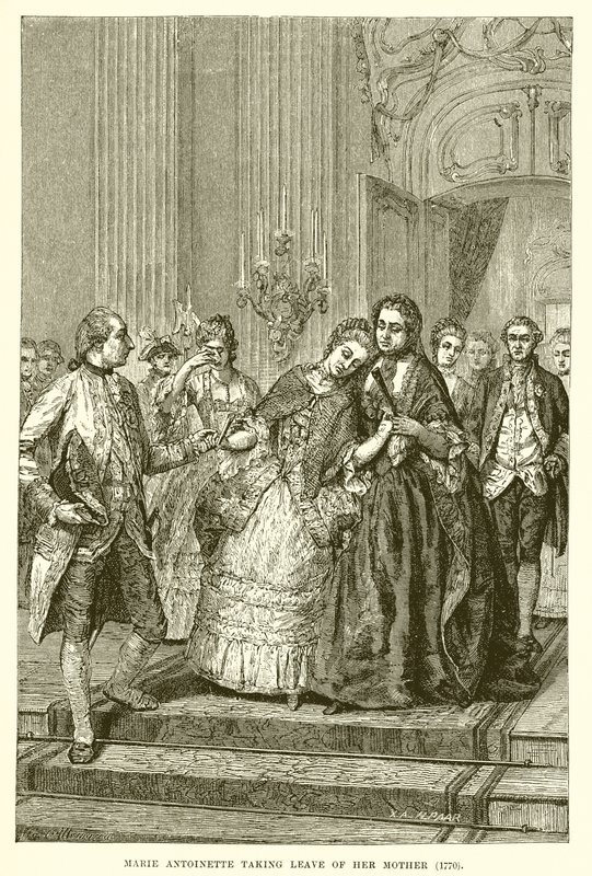 Marie Antoinette annesinden ayrıldı by English School