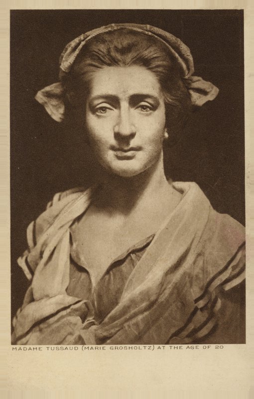 Marie Tussaud, Fransız sanatçı ve balmumu heykeltıraşı (lito) by English School