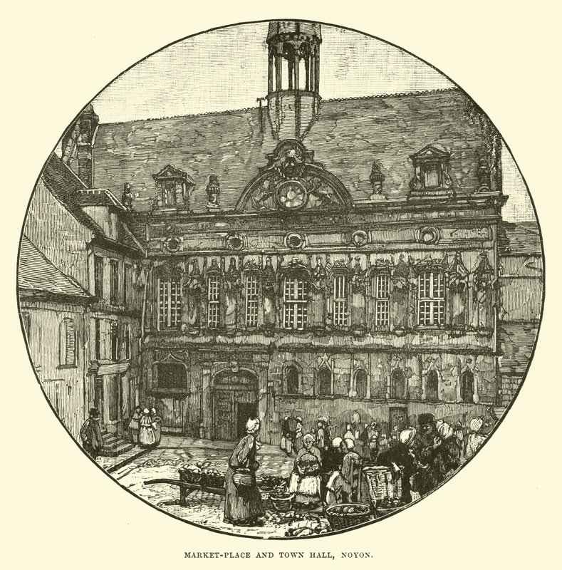 Pazar yeri ve belediye binası, Noyon by English School