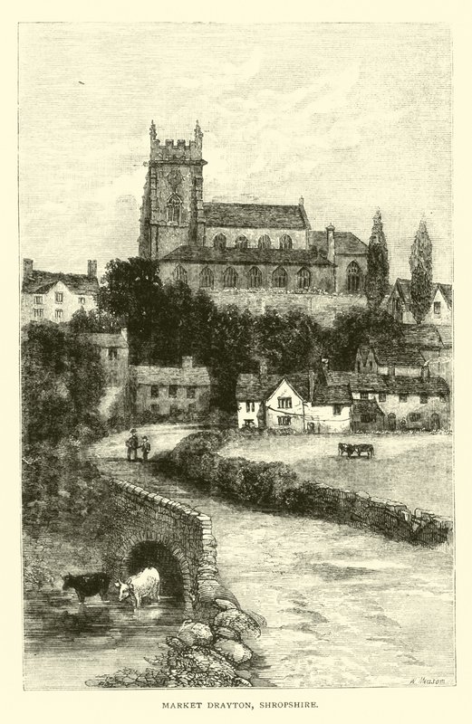 Pazar Drayton, Shropshire by English School