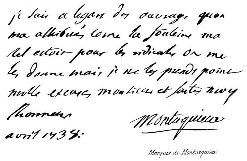 Montesquieu Markisi by English School