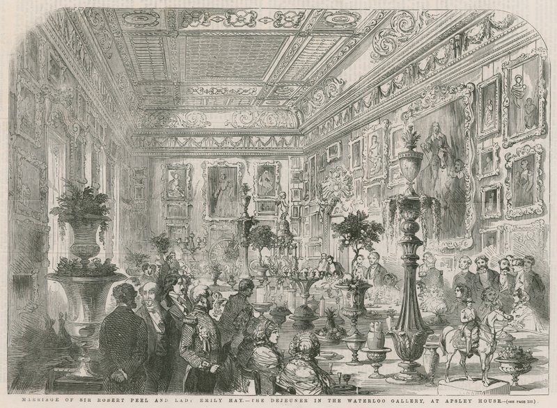 Sir Robert Peel ve Leydi Emily Hay'ın Evliliği by English School