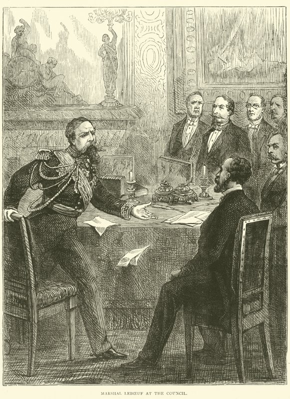 Konseyde Mareşal Leboeuf, 1870 by English School
