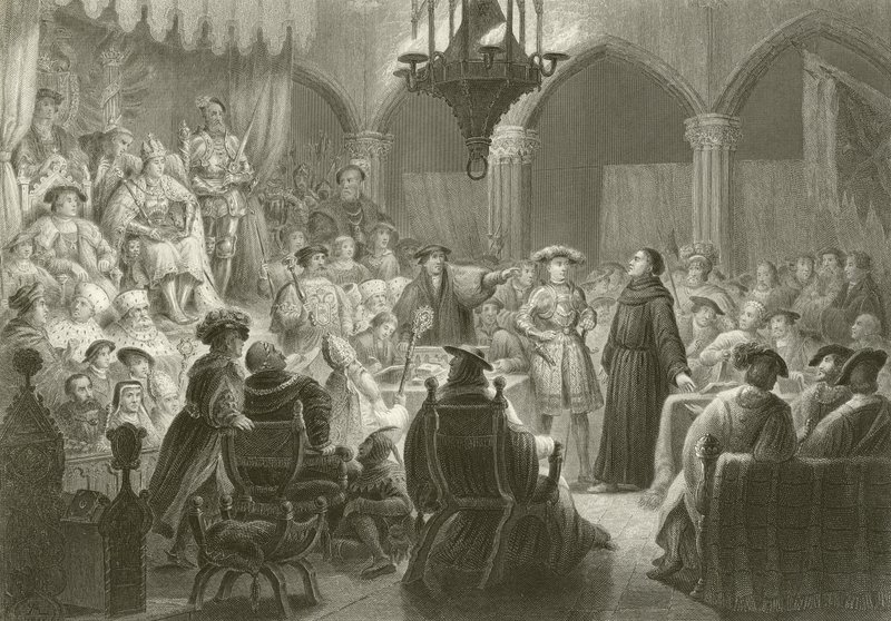 Martin Luther, Solucan Diyetinde by English School