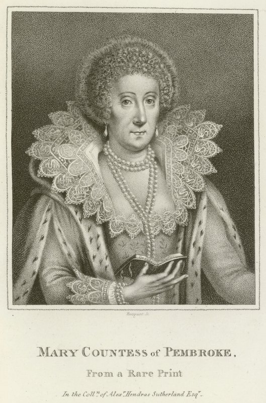 Mary, Pembroke Kontesi (gravür) by English School