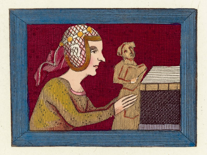 Mary De St Paul (renkli gravür) by English School