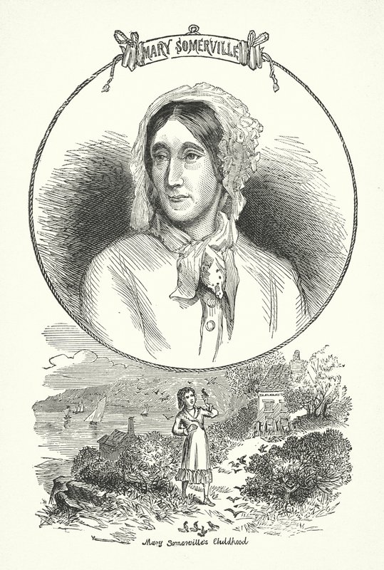 Mary Somerville, İskoç bilim adamı ve yazar (gravür) by English School