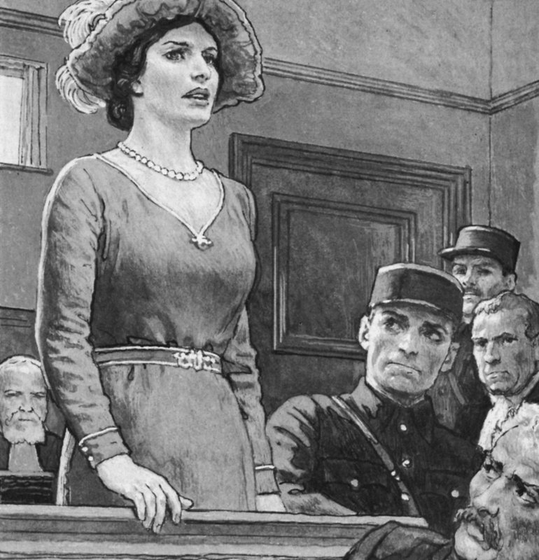 Mata Hari, yargılanıyor (lito) by English School
