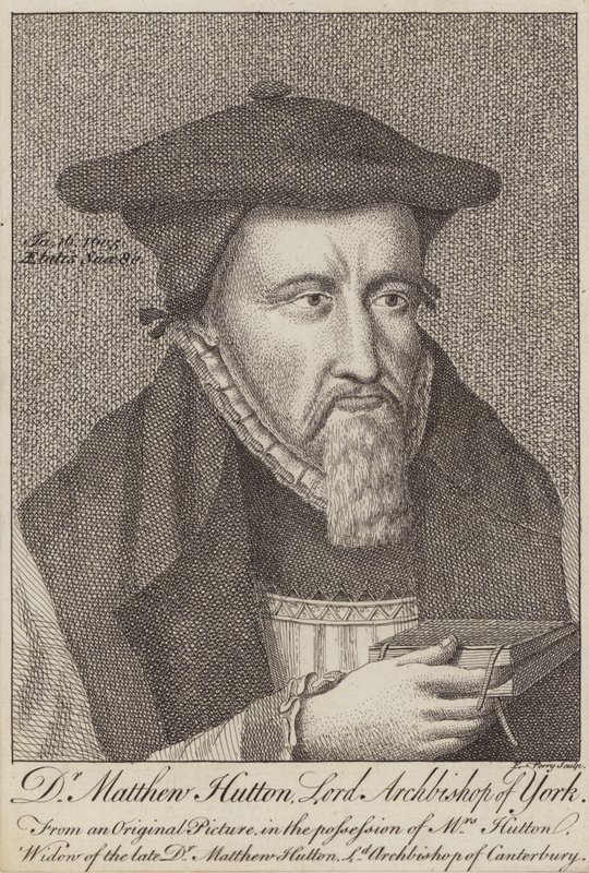 Matthew Hutton, York Başpiskoposu (gravür) by English School