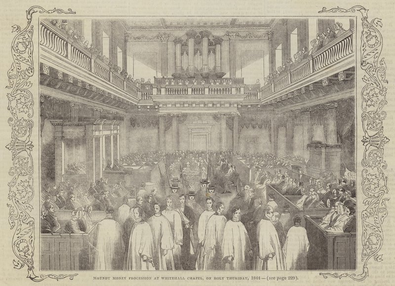 1844 Kutsal Perşembe günü Whitehall Şapeli