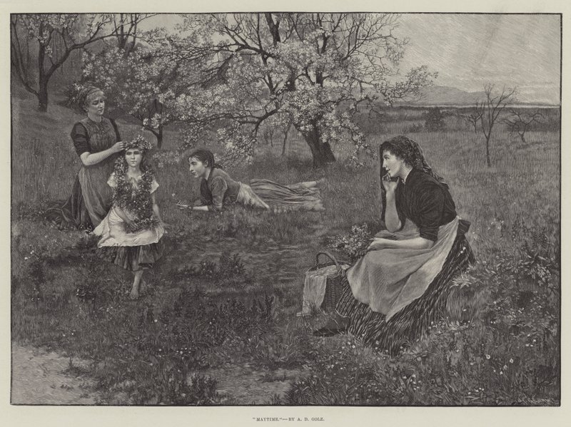 Mayıs zamanı (gravür) by English School