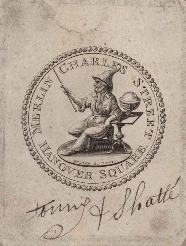 Merlin Charles Caddesi, Hanover Meydanı etiketli madalyon; Milton F Kulesi by English School