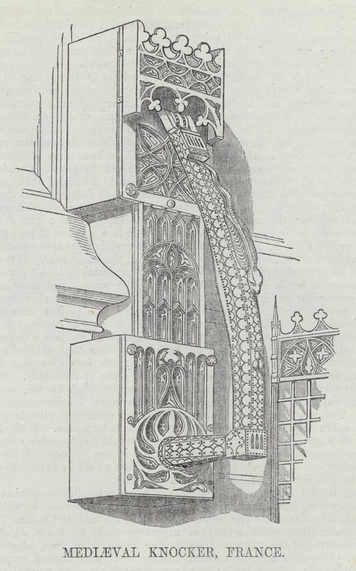 Ortaçağ Tokmak, Fransa (gravür) by English School
