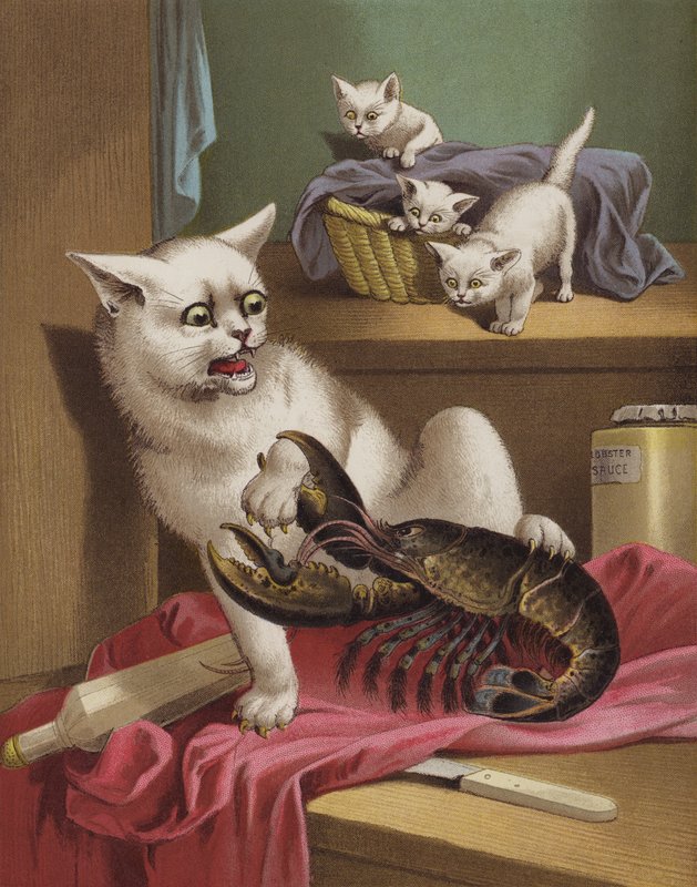 Meg ve Istakoz (chromolitho) by English School