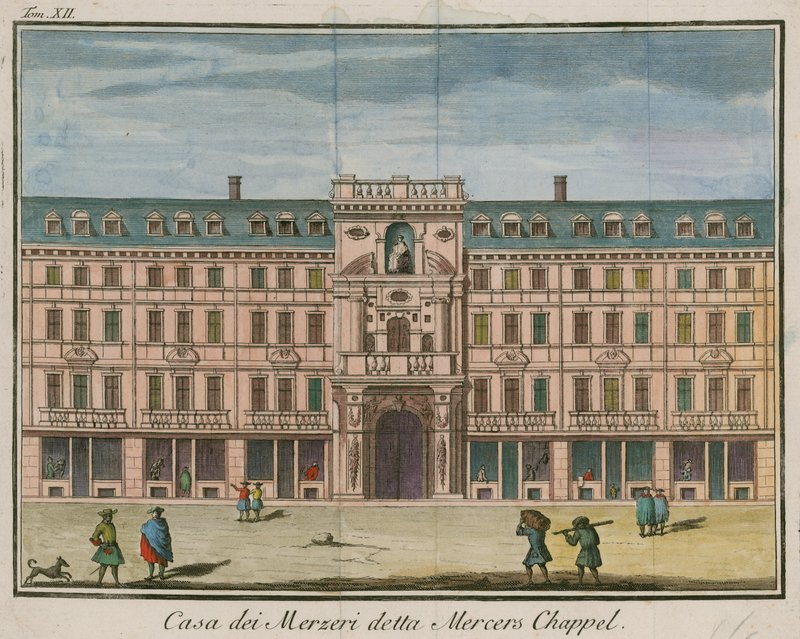 Mercers Şapeli, Cheapside, Londra by English School
