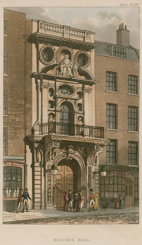 Mercers Salonu, Cheapside, Londra by English School