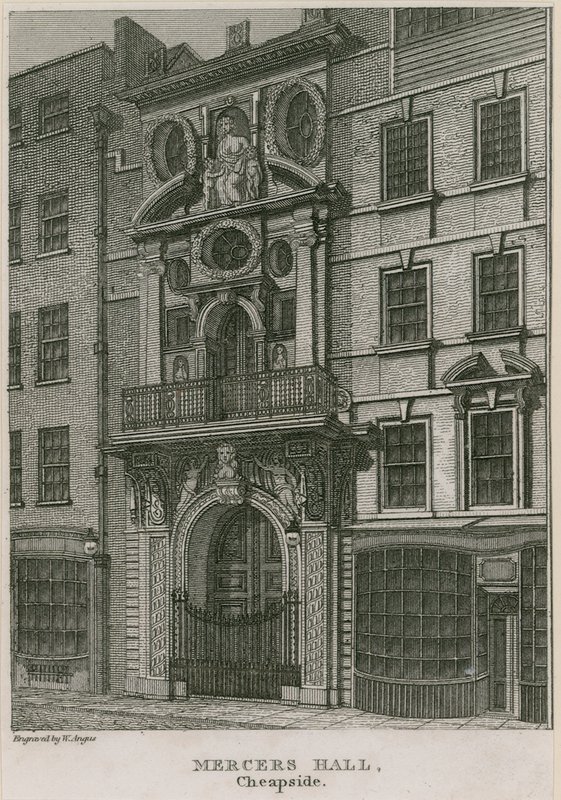 Mercers Salonu, Cheapside, Londra by English School