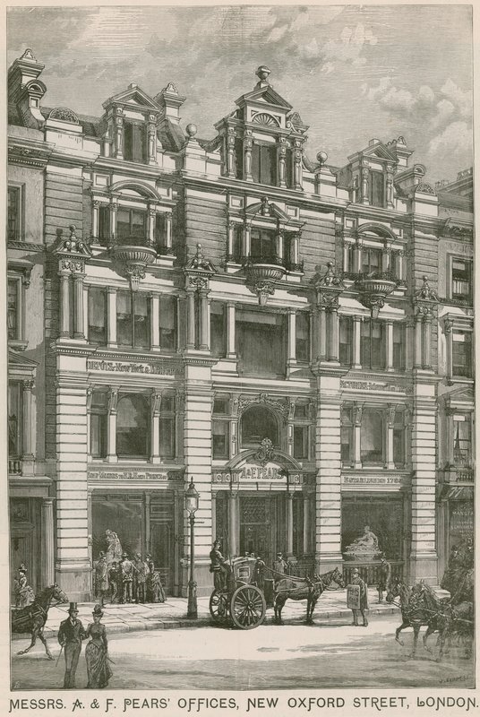 Messrs A & F Pears ofisleri, New Oxford Street, Londra by English School