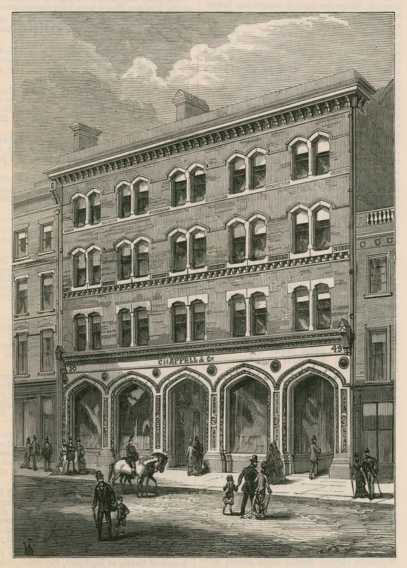 Messrs Chappell & Cos Tesisleri, New Bond Street, Londra by English School