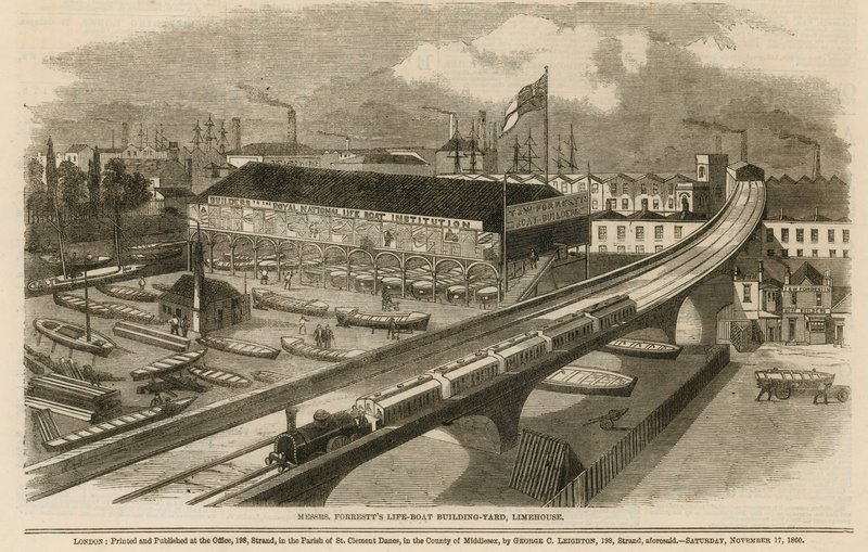 Messrs Forrestts cankurtaran botu inşaat alanı, Limehouse by English School