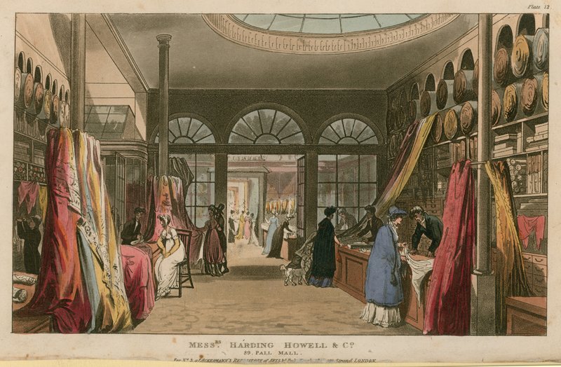 Messrs Harding Howell & Co, 89 Pall Mall, Londra by English School