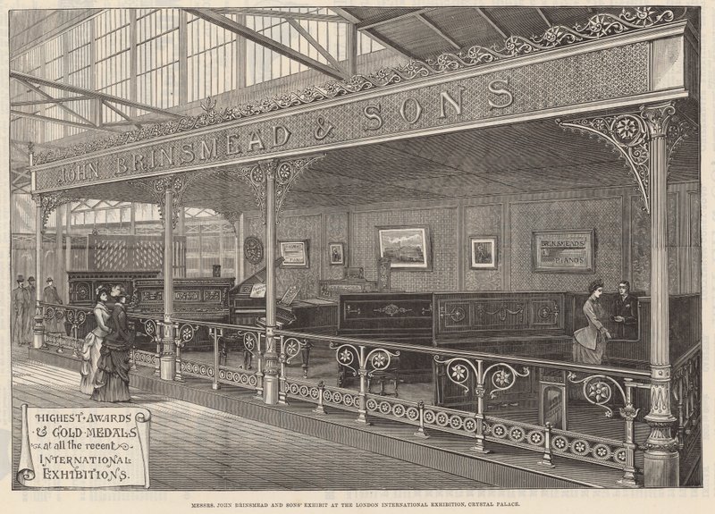 Bay John Brinsmead ve Oğulları, Londra Uluslararası Sergisi Crystal Palace