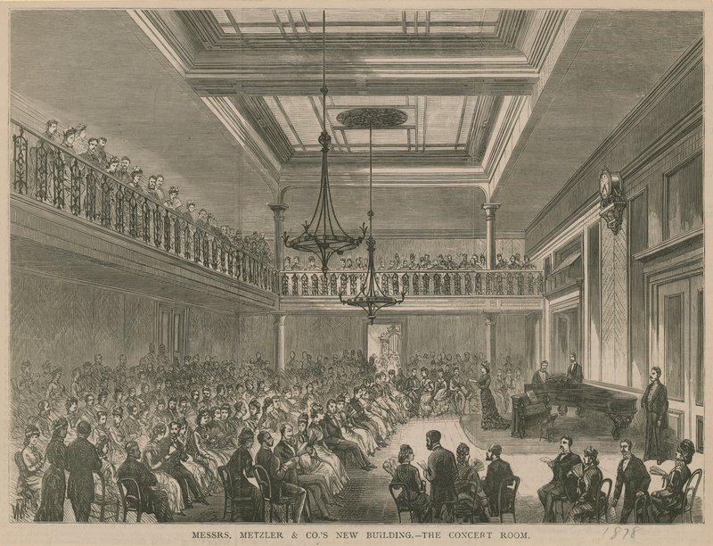 Messrs Metzler & Cos yeni binası - konser odası by English School