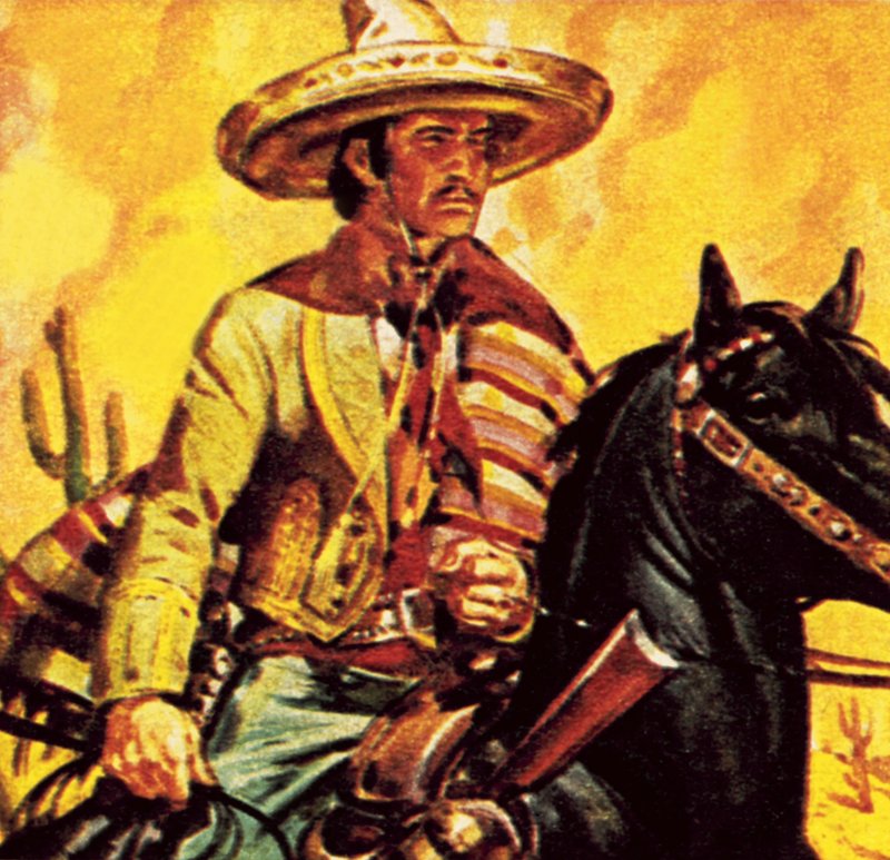Mexican cattle man by English School