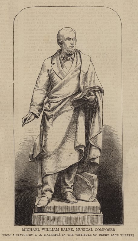 Michael William Balfe, Müzik Bestecisi (gravür) by English School