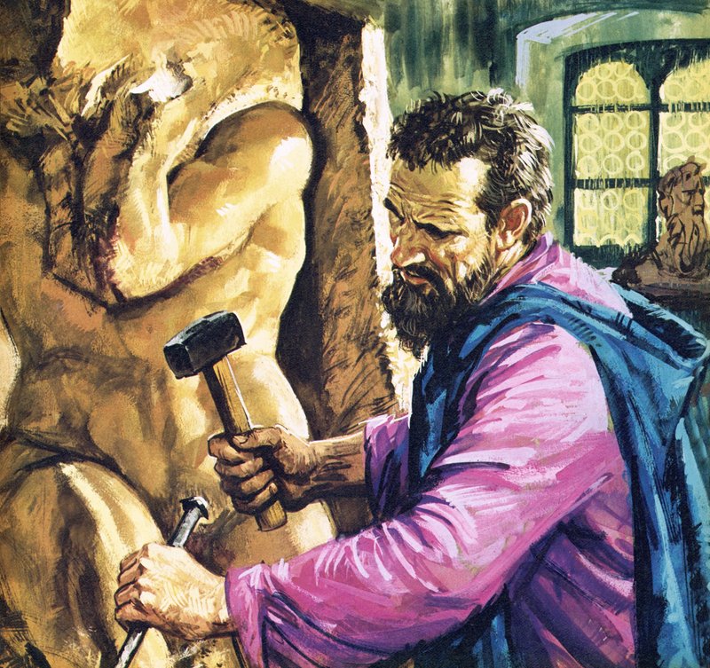 Michelangelo iş başında by English School