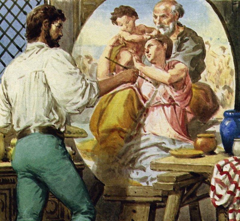 Michelangelo, Floransalı bir soylu için Kutsal Aile