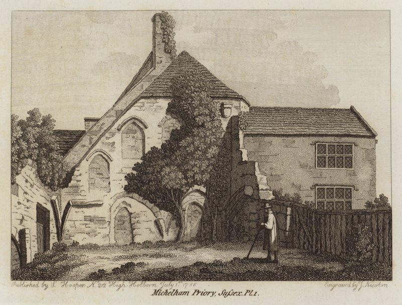 Michelham Manastırı, Sussex, 1785 by English School