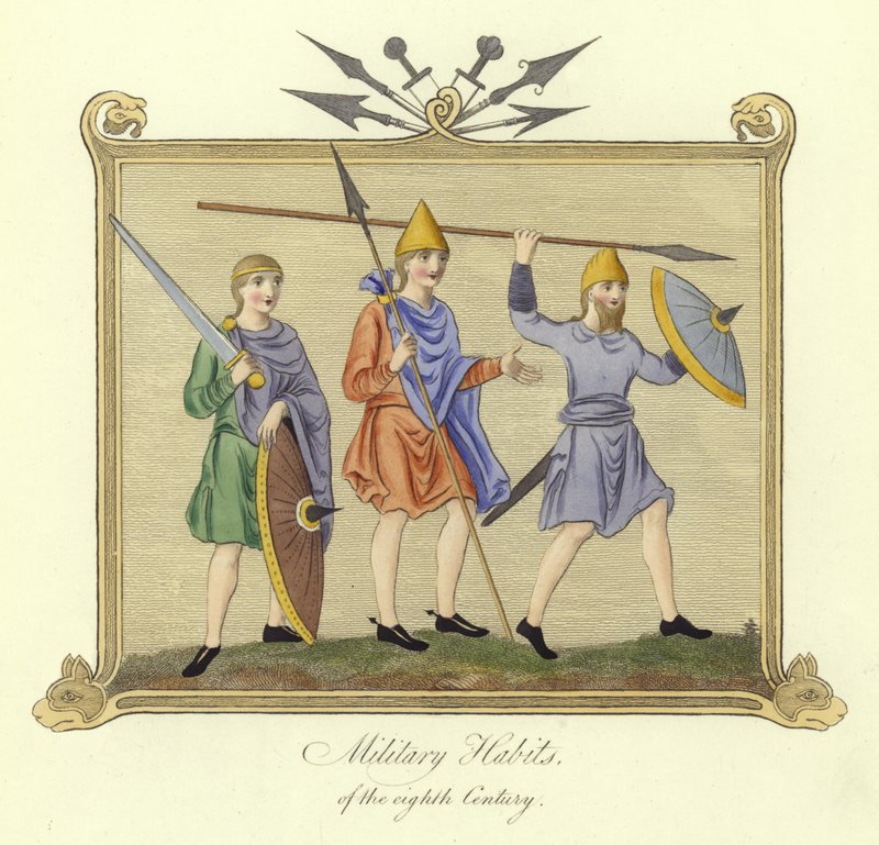 8. Yüzyılın askeri kostümleri by English School
