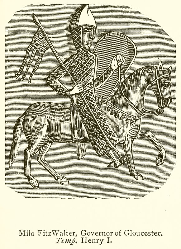 Gloucester Valisi Milo FitzWalter. sıcaklık Henry ben by English School