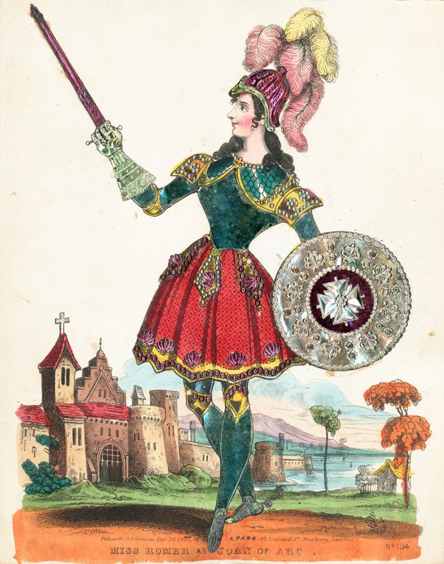 Bayan Romer Joan of Arc, sahne, cicili bicili olarak by English School