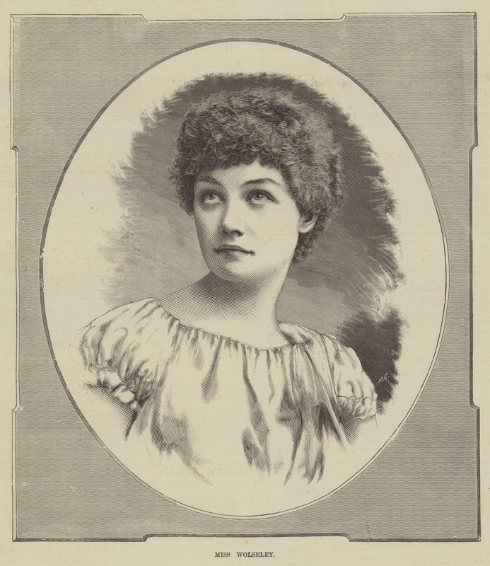 Bayan Wolseley (gravür) by English School