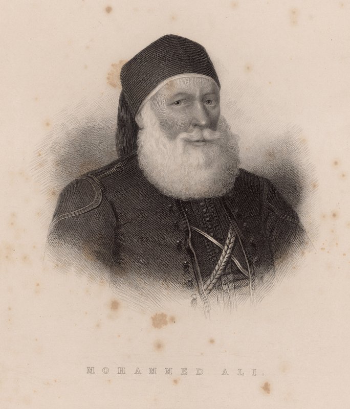 Kleopatra İğnesini Kral IV. George'a veren Muhammed Ali by English School
