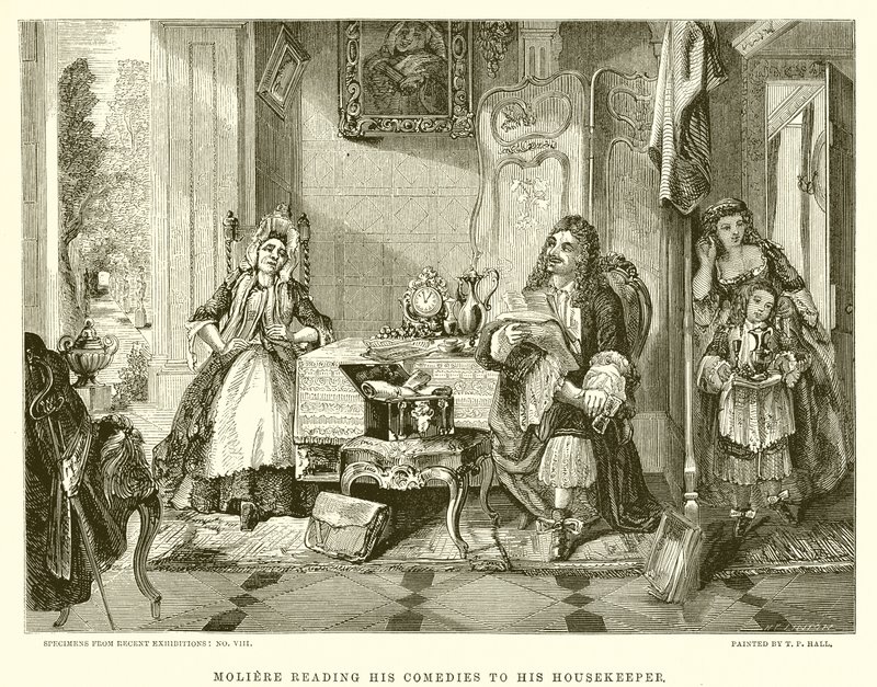 Moliere Komedilerini Hizmetçisine Okurken by English School