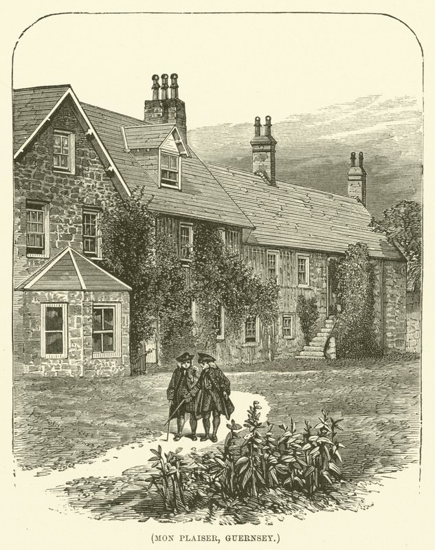 Mon Plaiser, Guernsey (gravür) by English School
