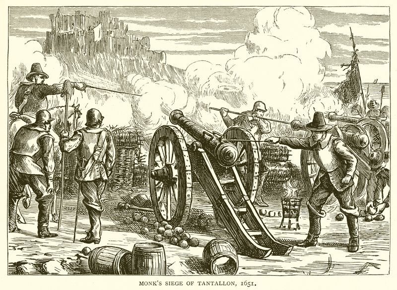 , 1651 Tantallon Monks Kuşatması by English School