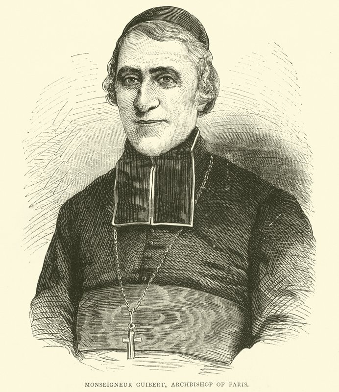 Monsenyör Guibert, Paris Başpiskoposu, Mayıs 1871 by English School