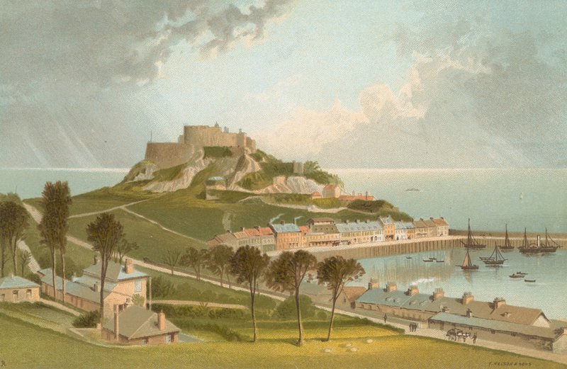 Mont Orgueil Kalesi - Jersey by English School